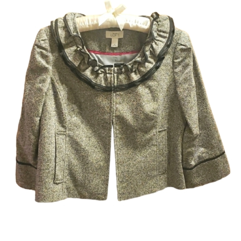 Ann Taylor LOFT Wool & Silk Combination Dress Jacket NWT